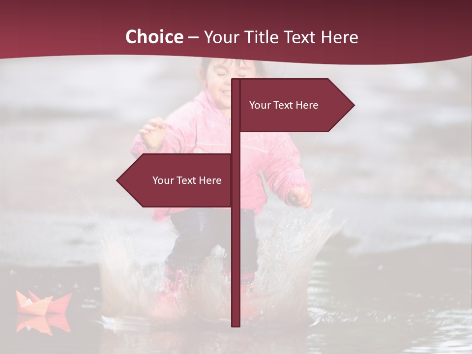 The Child Runs On Kalyuzh PowerPoint Template