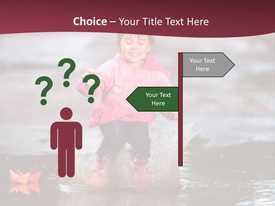 The Child Runs On Kalyuzh PowerPoint Template