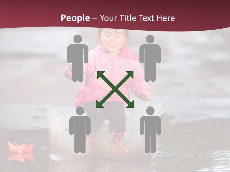 The Child Runs On Kalyuzh PowerPoint Template