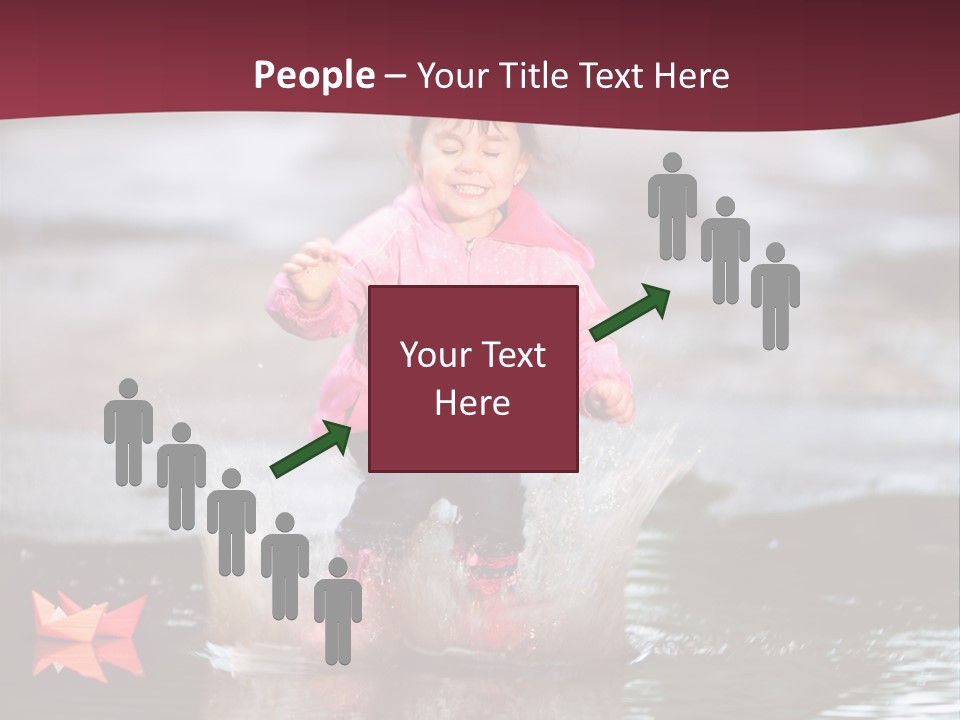 The Child Runs On Kalyuzh PowerPoint Template