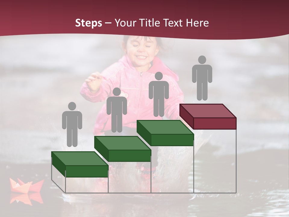 The Child Runs On Kalyuzh PowerPoint Template