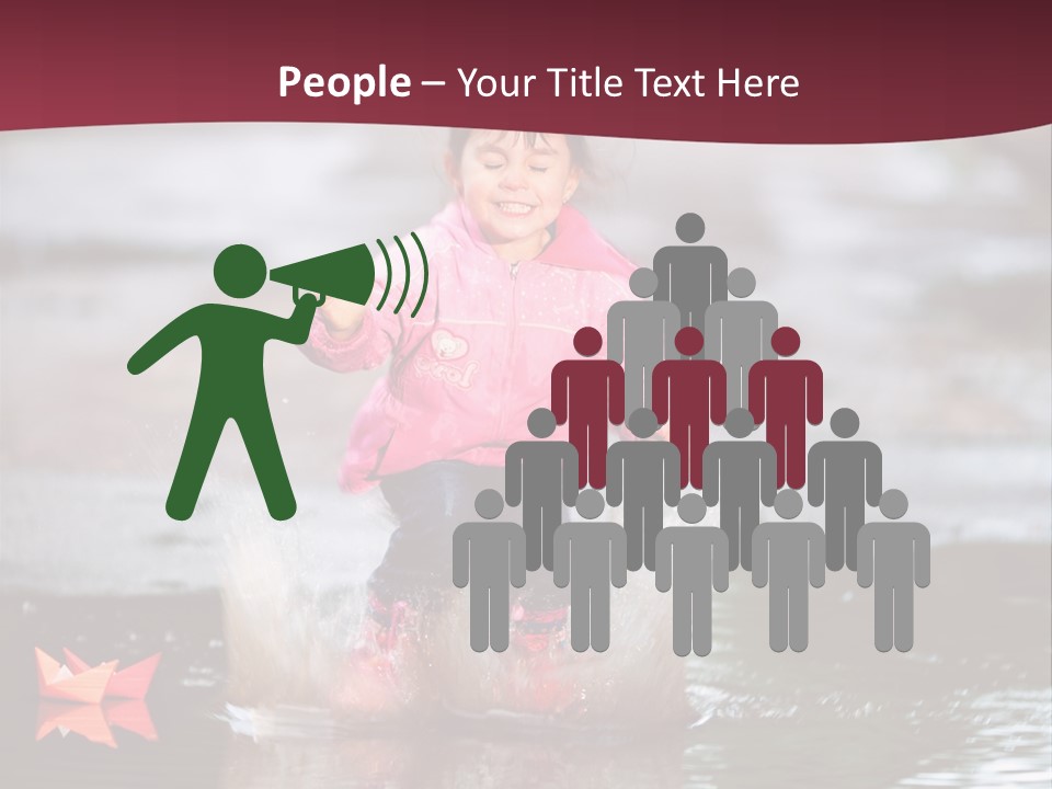 The Child Runs On Kalyuzh PowerPoint Template