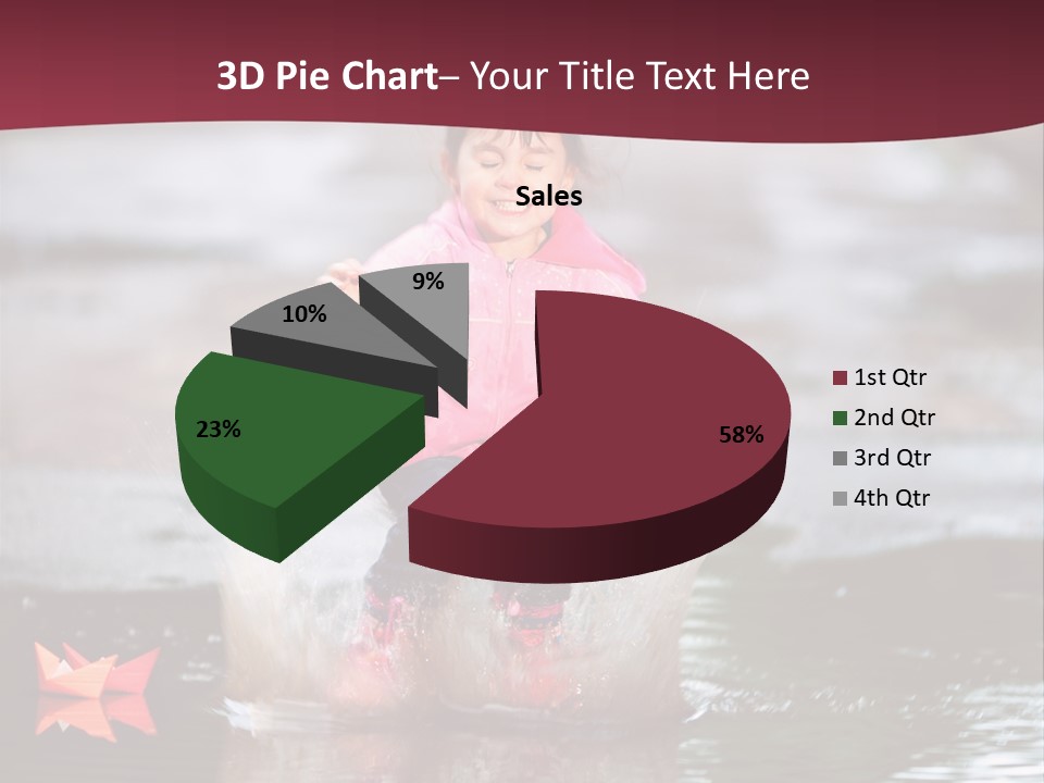 The Child Runs On Kalyuzh PowerPoint Template