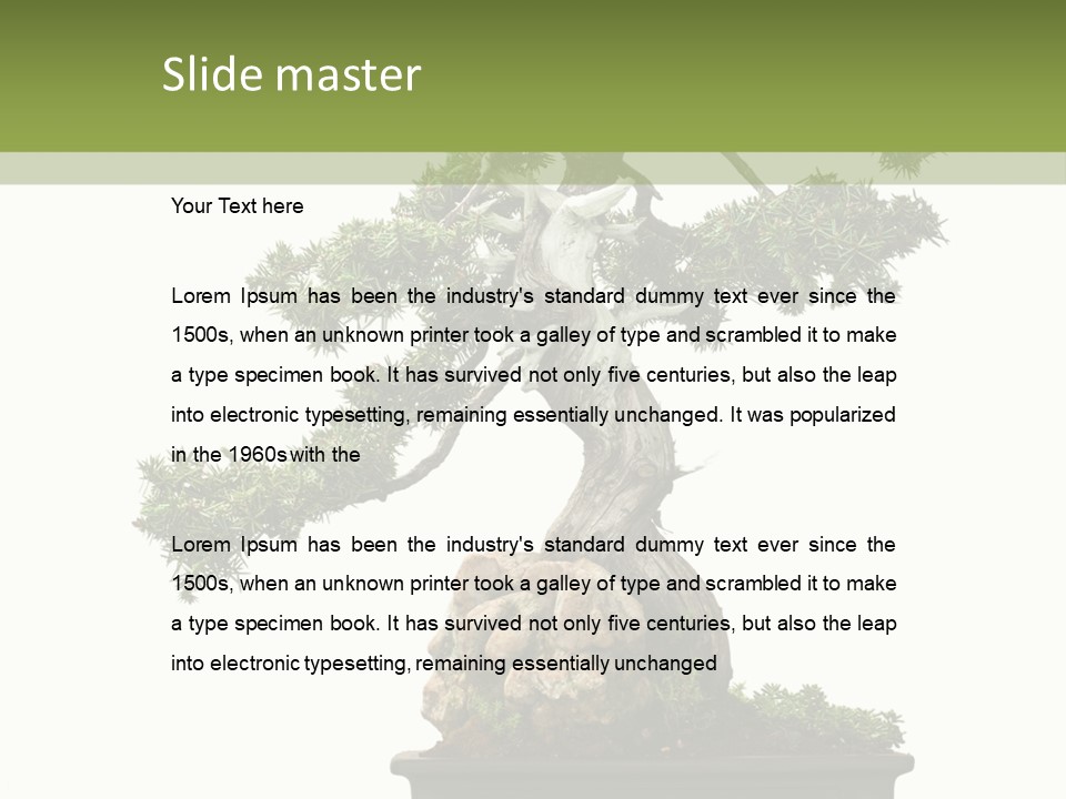 Bodhi Tree PowerPoint Template