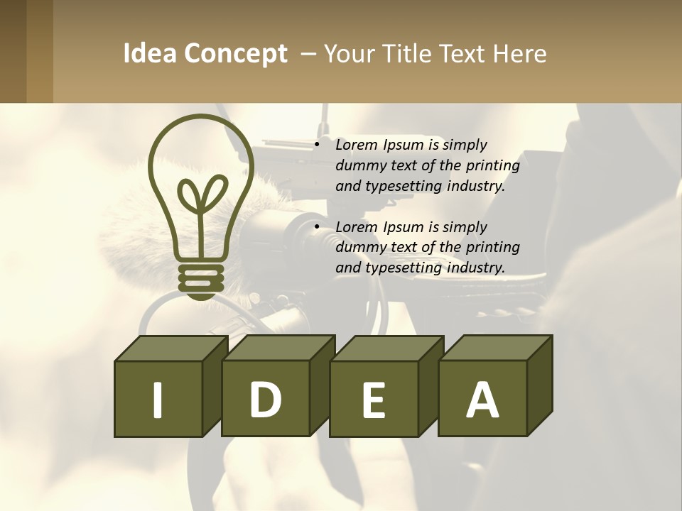 Cinematographer PowerPoint Template