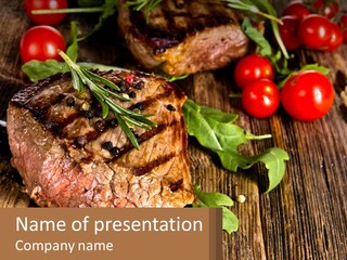 Medium Steak PowerPoint Template