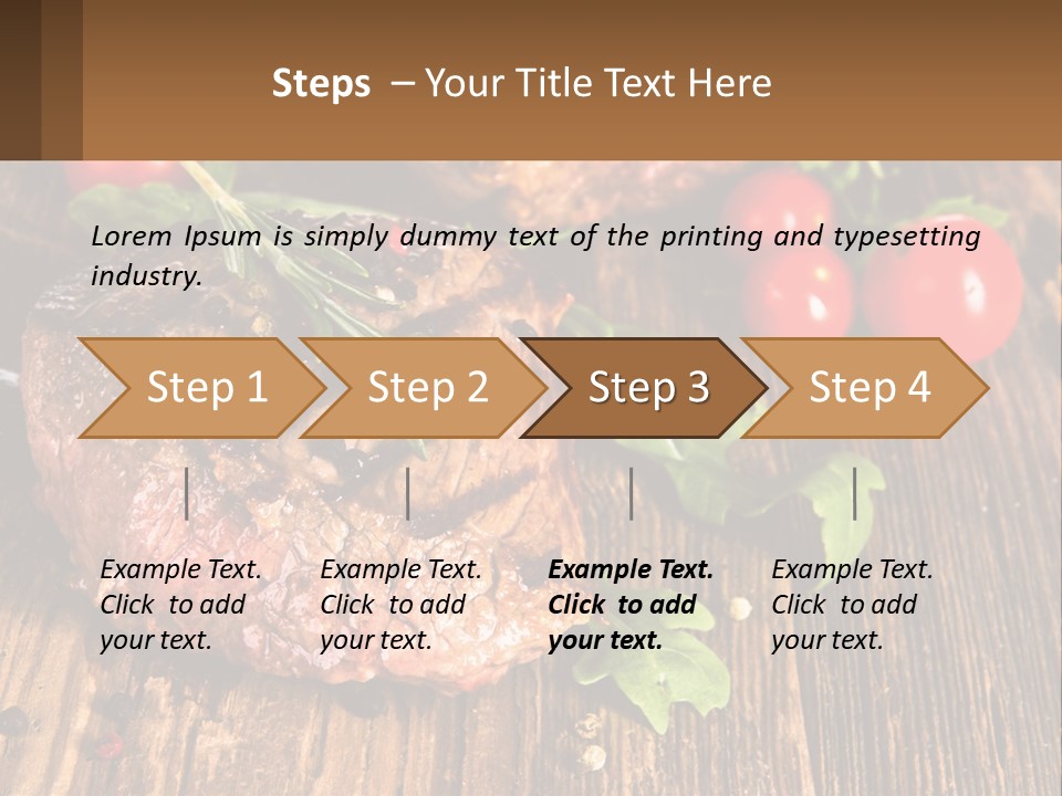 Medium Steak PowerPoint Template