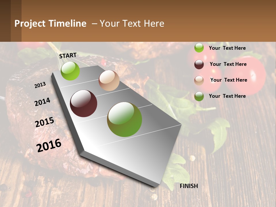 Medium Steak PowerPoint Template