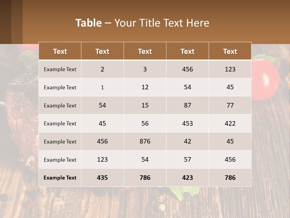 Medium Steak PowerPoint Template