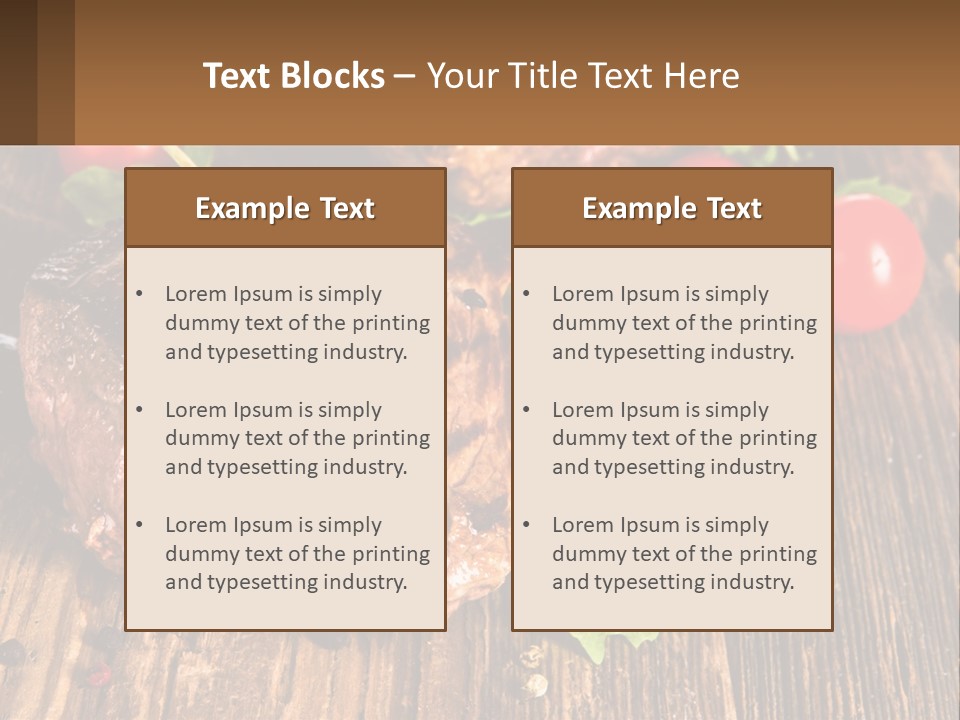 Medium Steak PowerPoint Template