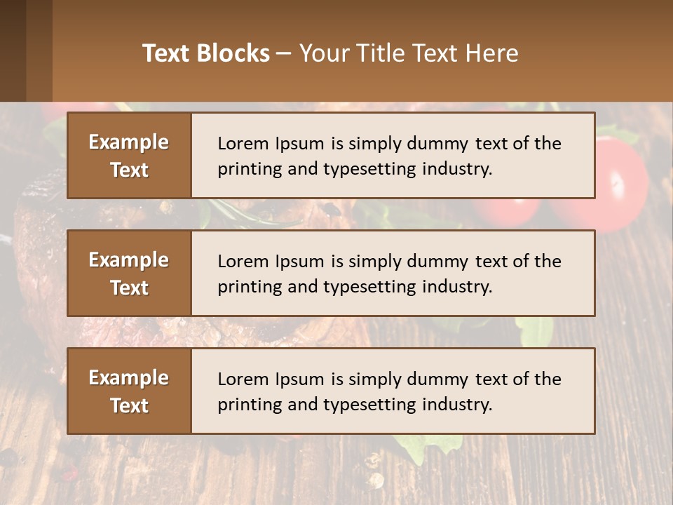 Medium Steak PowerPoint Template