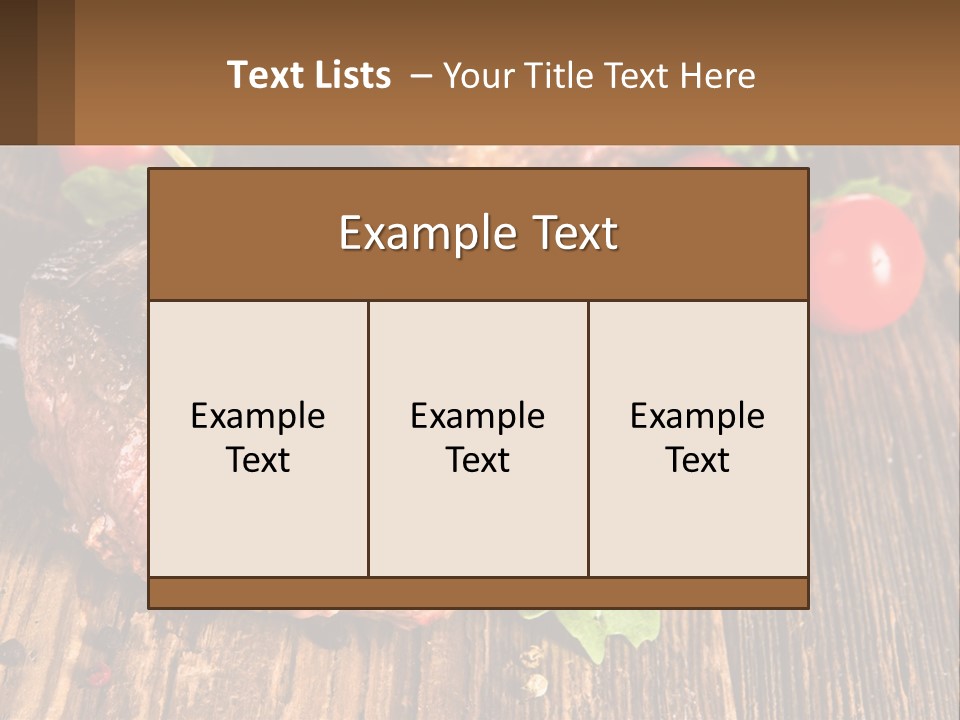 Medium Steak PowerPoint Template