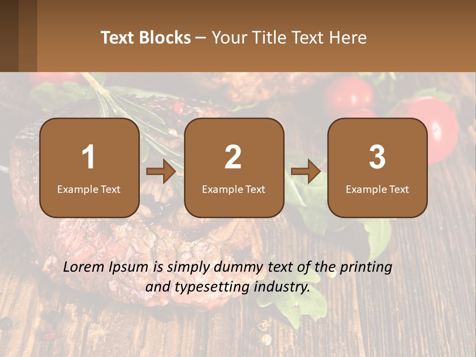 Medium Steak PowerPoint Template