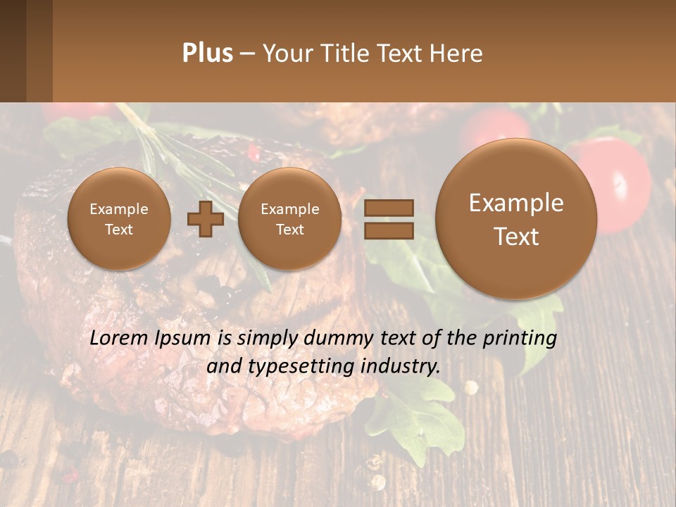 Medium Steak PowerPoint Template