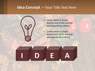 Medium Steak PowerPoint Template