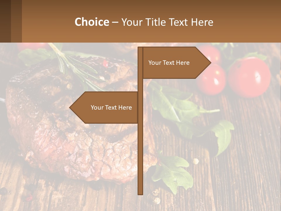 Medium Steak PowerPoint Template
