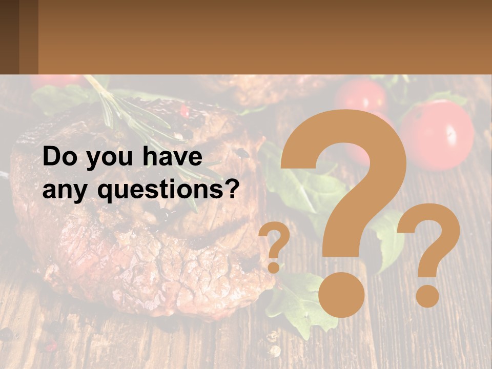 Medium Steak PowerPoint Template