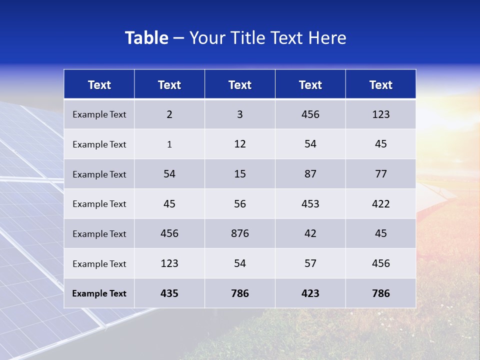 Solar Panels PowerPoint Template