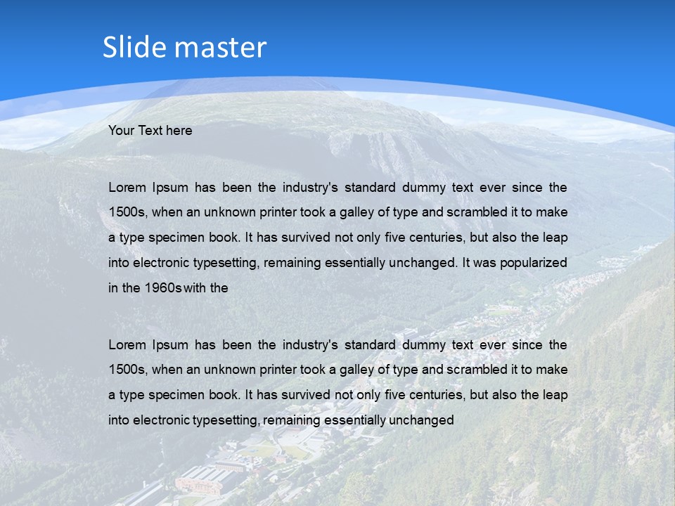 The Mountains PowerPoint Template