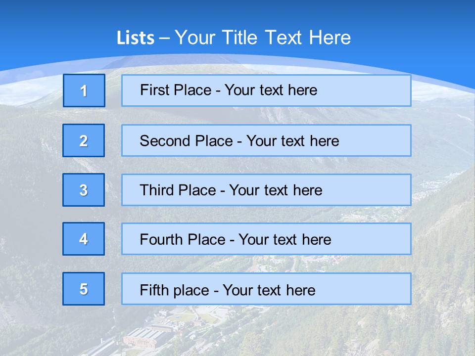 The Mountains PowerPoint Template