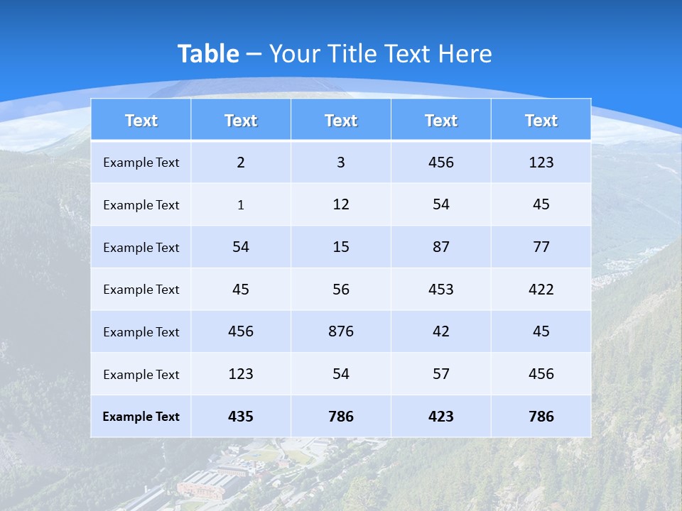 The Mountains PowerPoint Template
