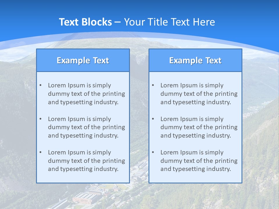 The Mountains PowerPoint Template