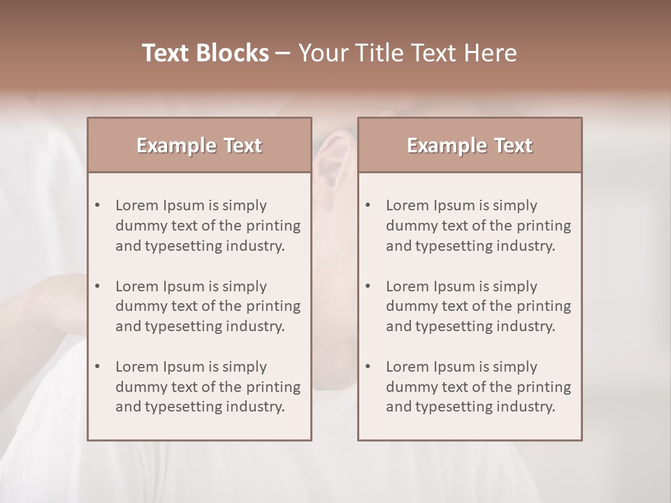 Head Massage PowerPoint Template