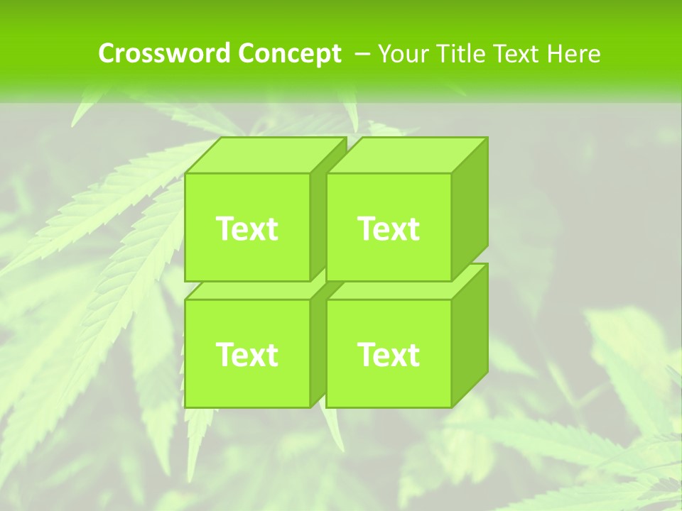 Hemp Leaf PowerPoint Template