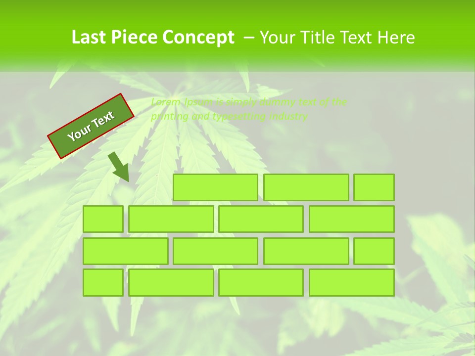 Hemp Leaf PowerPoint Template