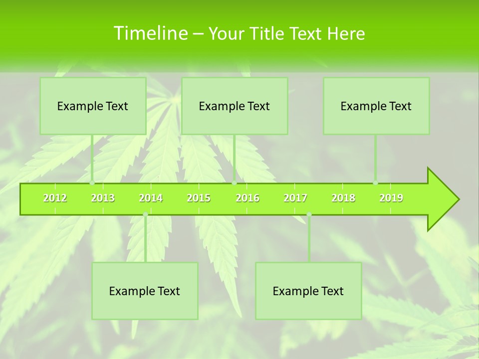 Hemp Leaf PowerPoint Template