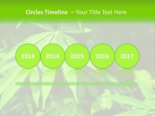 Hemp Leaf PowerPoint Template