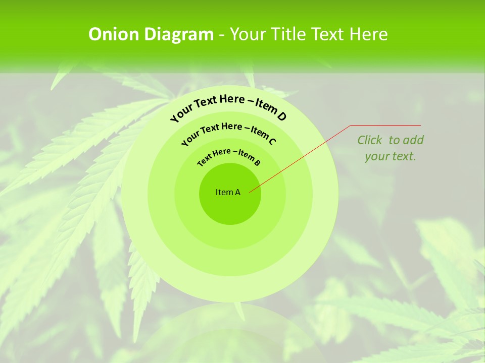 Hemp Leaf PowerPoint Template