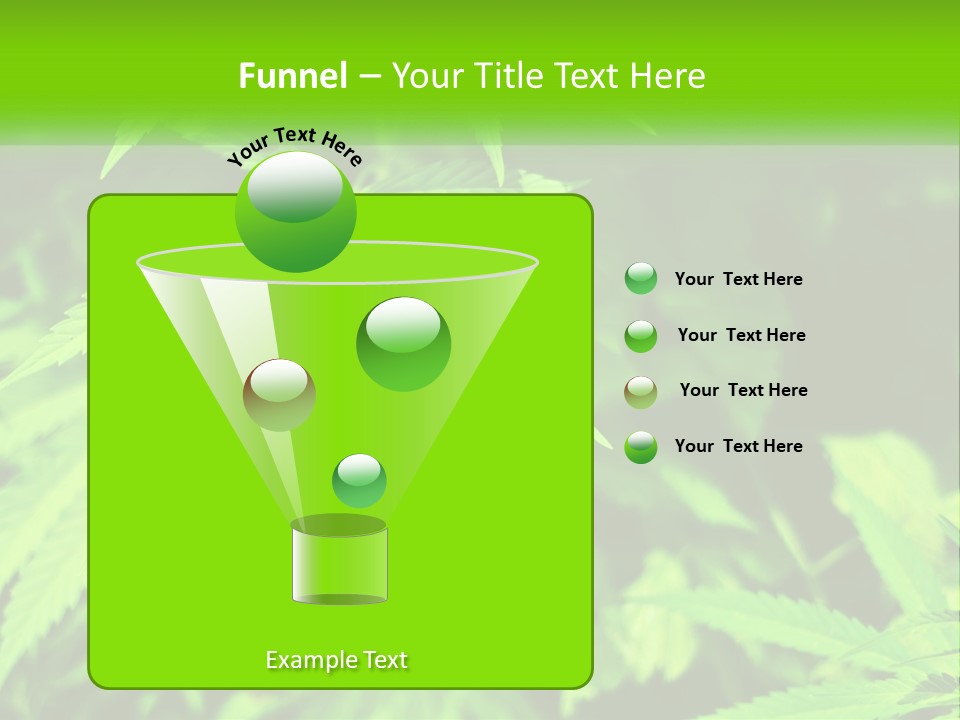 Hemp Leaf PowerPoint Template