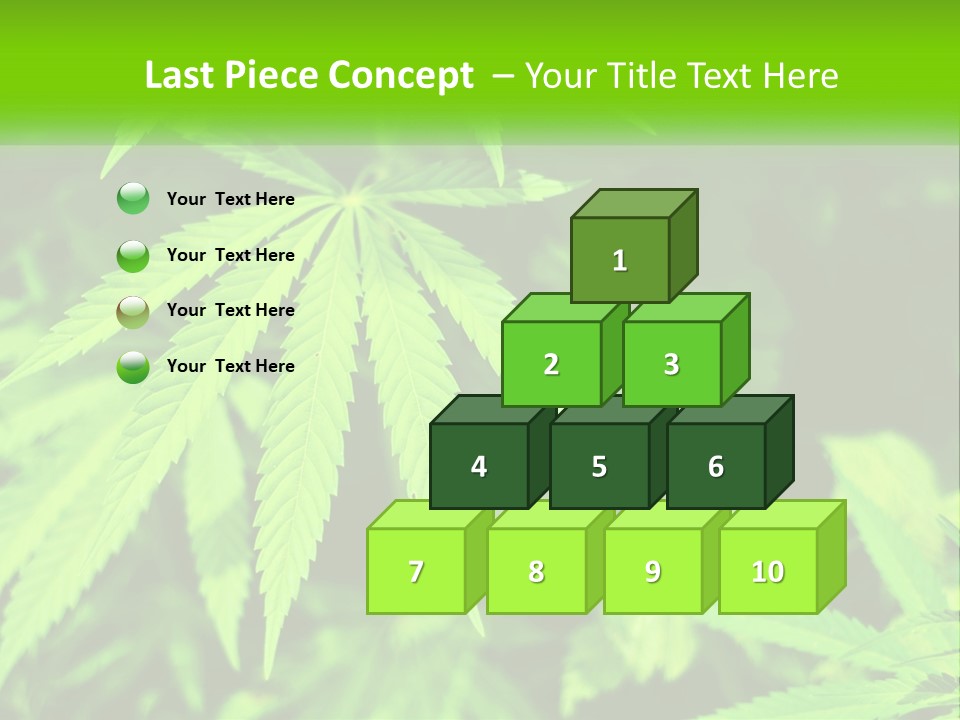 Hemp Leaf PowerPoint Template