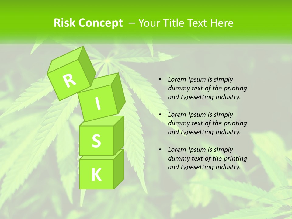 Hemp Leaf PowerPoint Template