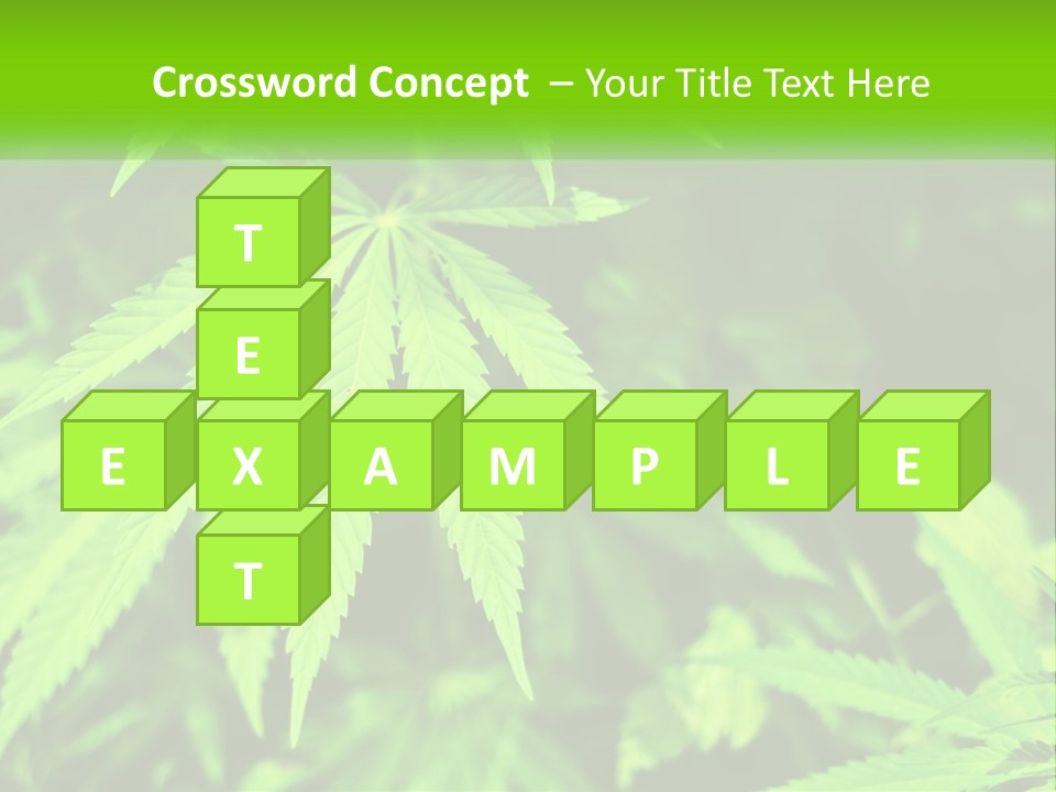 Hemp Leaf PowerPoint Template