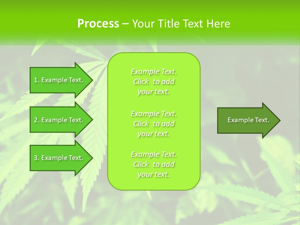 Hemp Leaf PowerPoint Template