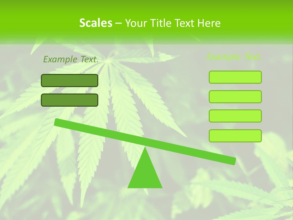 Hemp Leaf PowerPoint Template
