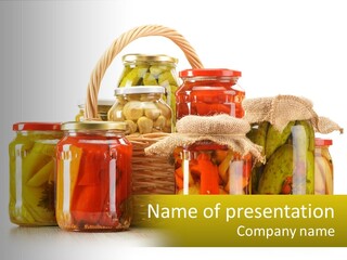Preservation For The Winter PowerPoint Template