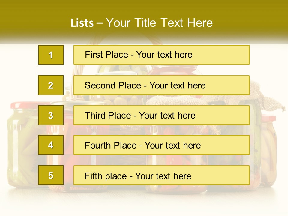 Preservation For The Winter PowerPoint Template
