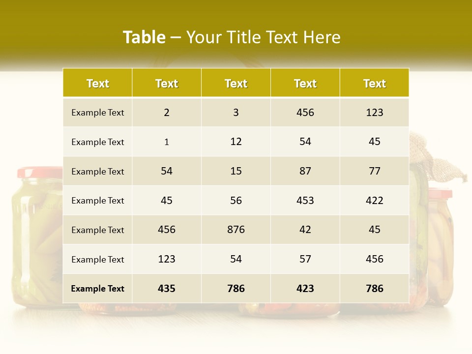 Preservation For The Winter PowerPoint Template