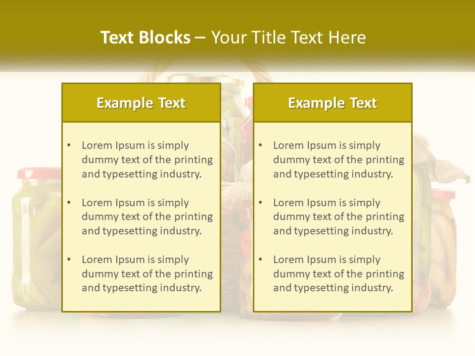 Preservation For The Winter PowerPoint Template