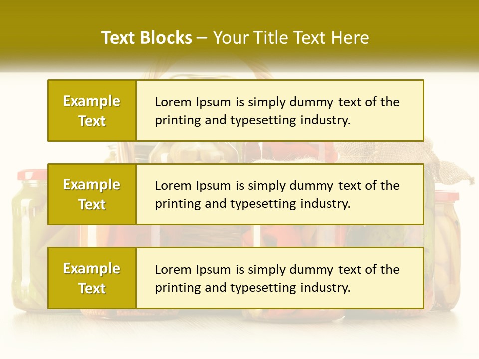 Preservation For The Winter PowerPoint Template