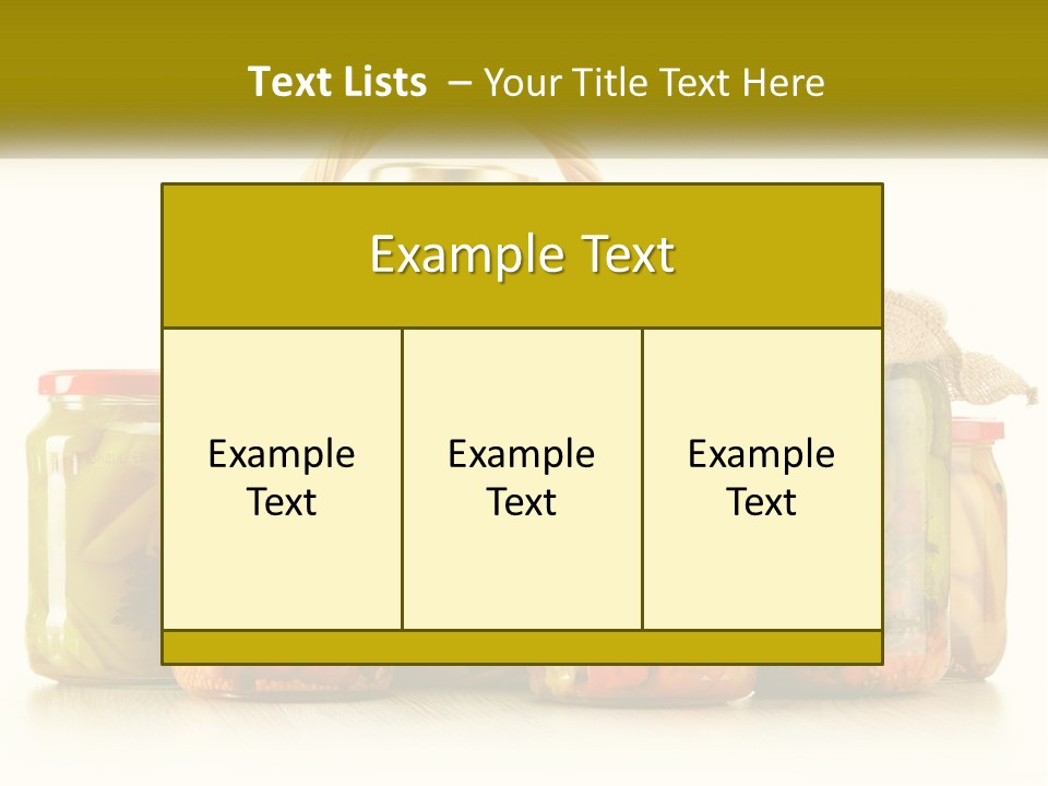 Preservation For The Winter PowerPoint Template