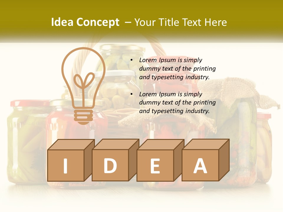 Preservation For The Winter PowerPoint Template