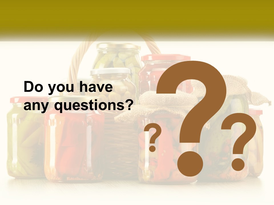 Preservation For The Winter PowerPoint Template