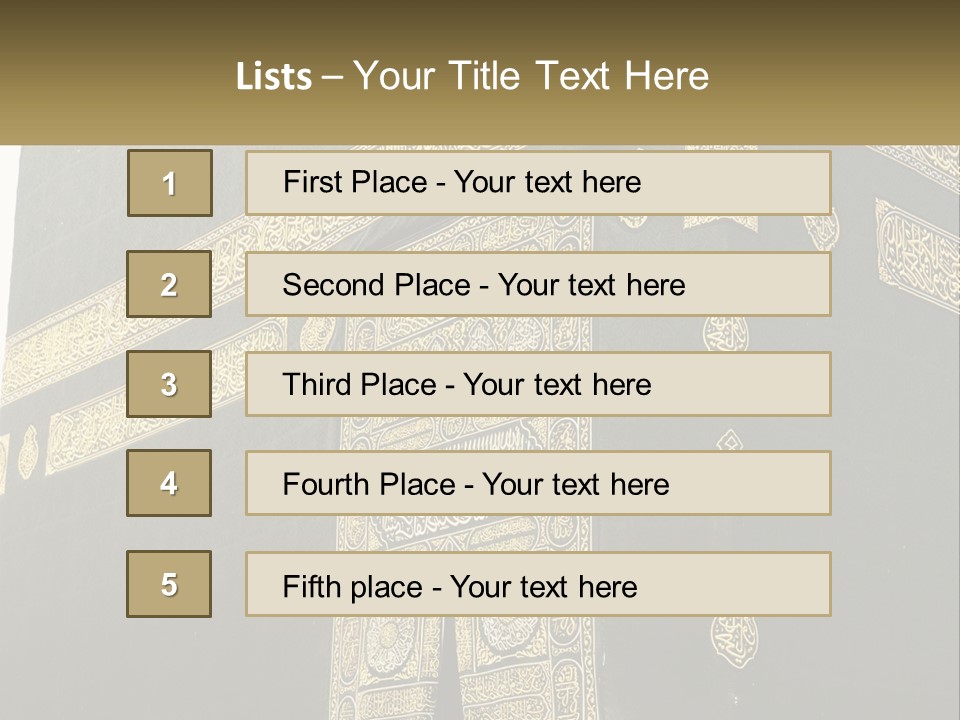Al-Haram Mosque PowerPoint Template