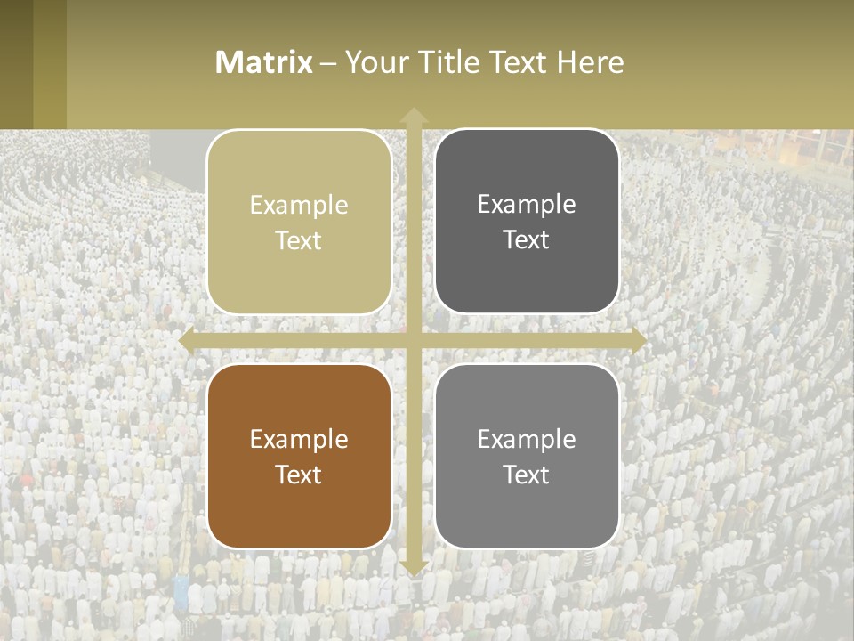 Al-Haram Mosque Worship In Mecca PowerPoint Template