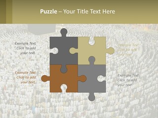 Al-Haram Mosque Worship In Mecca PowerPoint Template