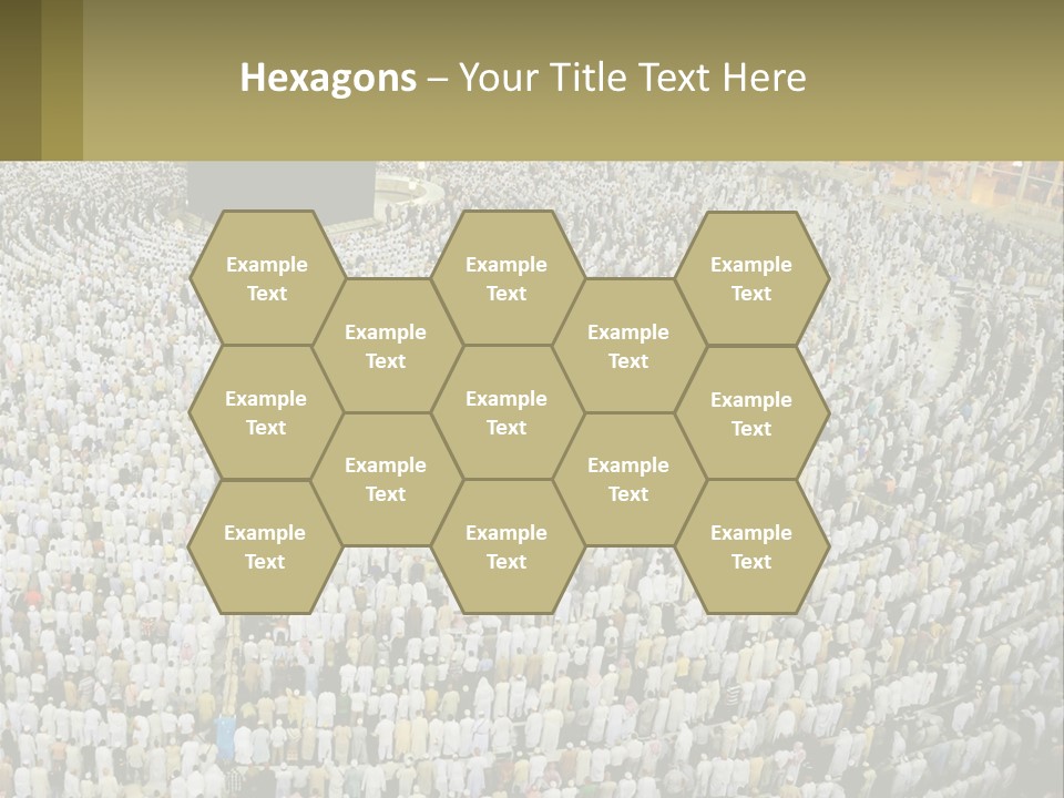 Al-Haram Mosque Worship In Mecca PowerPoint Template